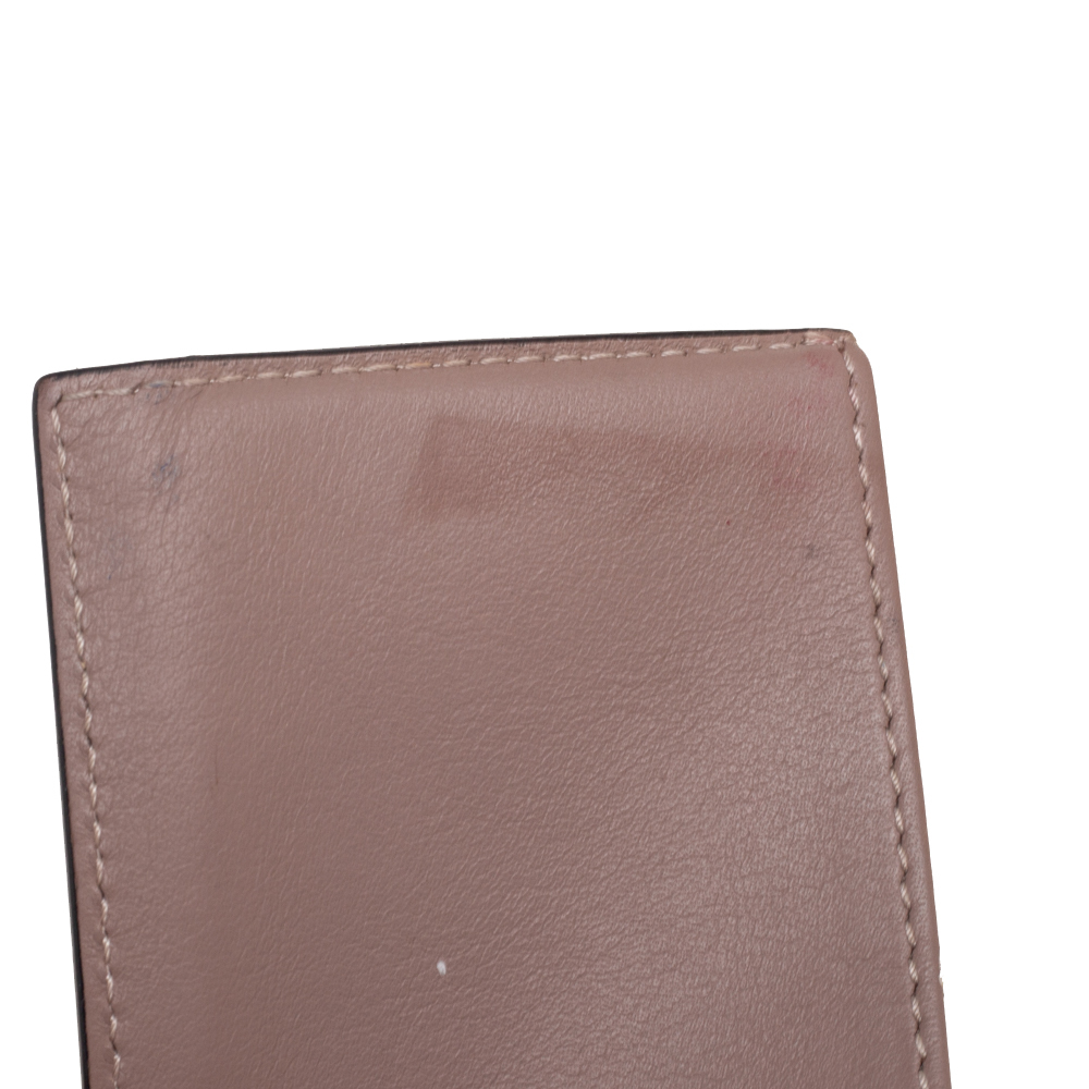 VALENTINO Dusty Pink Leather Rockstud Card Holder - Picture 6 of 9